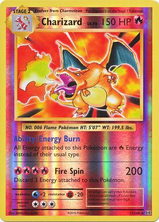 Pokemon Charizard Holo and Reverse outlet Holo Evolutions