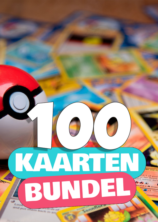 Bundel van 100 Pokémon Kaarten