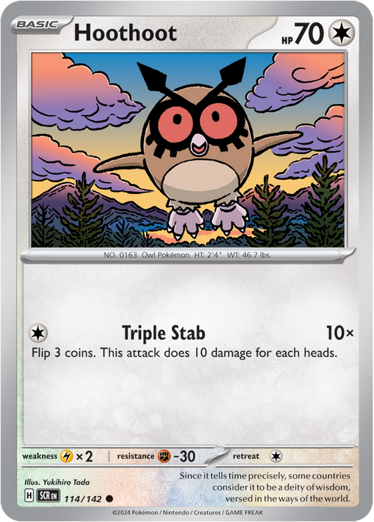 Stellar Crown - 114/142 - Hoothoot