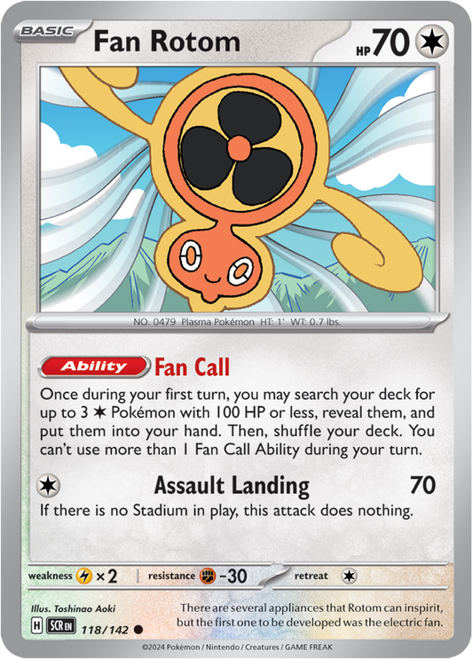 Stellar Crown - 118/142 - Fan Rotom