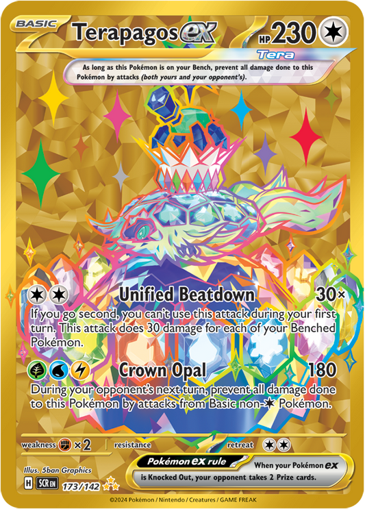 Stellar Crown - 173/142 - Terapagos ex (Gold)