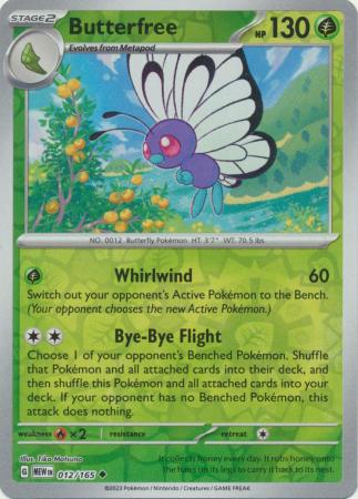 151 - 012/165 - Butterfree - Reverse Holo