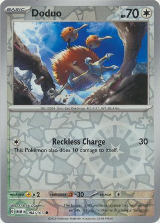 151 - 084/165 - Doduo - Reverse Holo