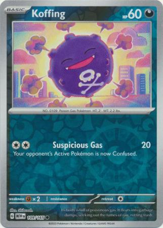 151 - 109/165 - Koffing - Reverse Holo