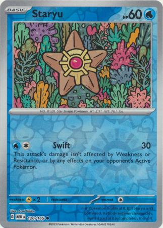 151 - 120/165 - Staryu - Reverse Holo