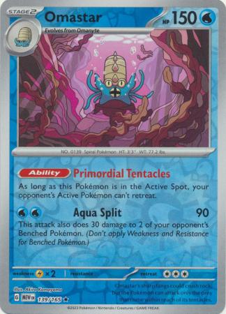 151 - 139/165 - Omastar - Reverse Holo