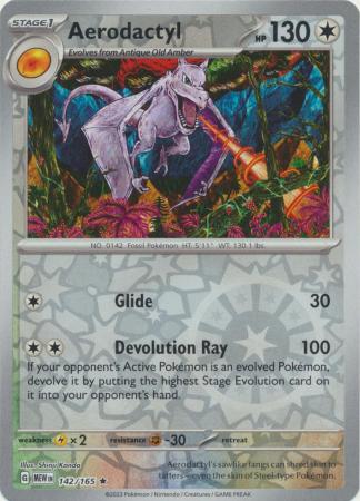 151 - 142/165 - Aerodactyl - Reverse Holo