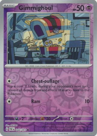 Paldean Fates - 044/091 - Gimmighoul - Reverse Holo