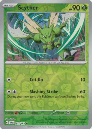 Temporal Forces - 001/162 - Scyther - Reverse Holo