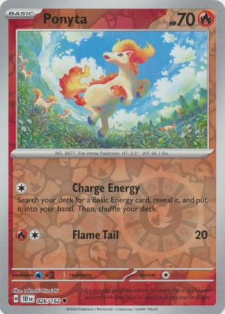 Temporal Forces - 026/162 - Ponyta - Reverse Holo