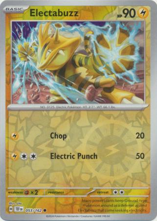 Temporal Forces - 053/162 - Electabuzz - Reverse Holo