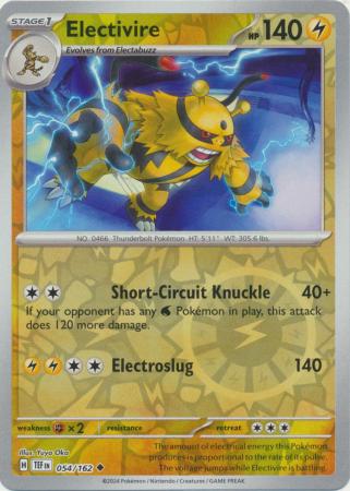 Temporal Forces - 054/162 - Electivire - Reverse Holo