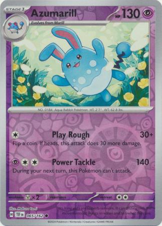 Temporal Forces - 065/162 - Azumarill - Reverse Holo