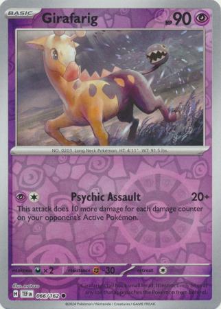Temporal Forces - 066/162 - Girafarig - Reverse Holo