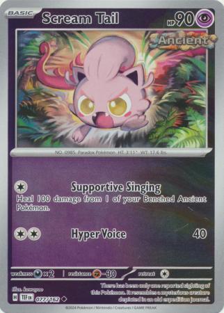 Temporal Forces - 077/162 - Scream Tail - Reverse Holo