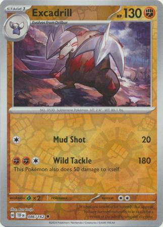 Temporal Forces - 086/162 - Excadrill - Reverse Holo