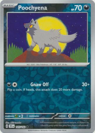 Temporal Forces - 105/162 - Poochyena - Reverse Holo