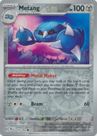 Temporal Forces - 114/162 - Metang - Reverse Holo