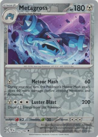 Temporal Forces - 115/162 - Metagross - Reverse Holo