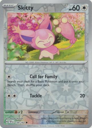 Temporal Forces - 130/162 - Skitty - Reverse Holo