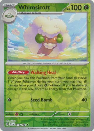 Temporal Forces - 015/162 - Whimsicott - Reverse Holo