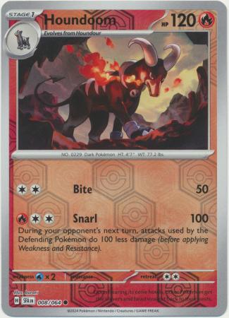 Shrouded Fable - 008/064 - Houndoom - Reverse Holo