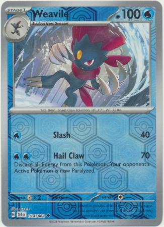 Shrouded Fable - 014/064 - Weavile - Reverse Holo