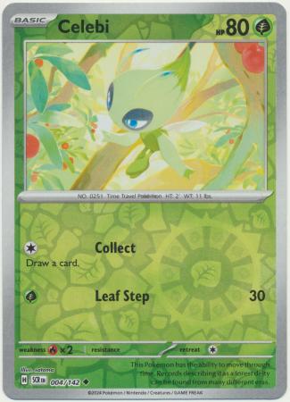 Stellar Crown - 004/142 - Celebi - Reverse Holo