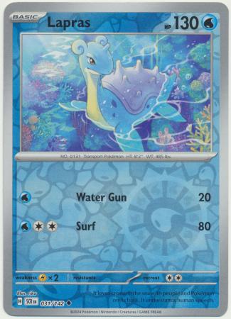 Stellar Crown - 031/142 - Lapras - Reverse Holo