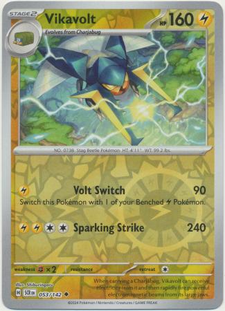 Stellar Crown - 053/142 - Vikavolt - Reverse Holo