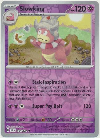 Stellar Crown - 058/142 - Slowking - Reverse Holo