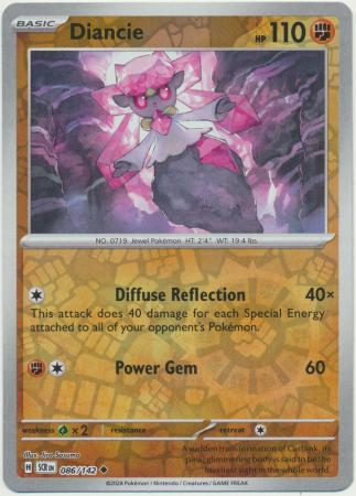 Stellar Crown - 086/142 - Diancie - Reverse Holo