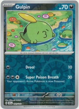 Stellar Crown - 091/142 - Gulpin - Reverse Holo