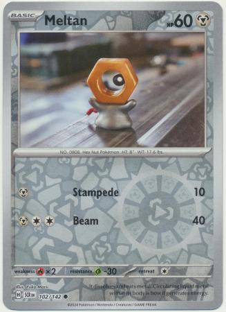 Stellar Crown - 102/142 - Meltan - Reverse Holo