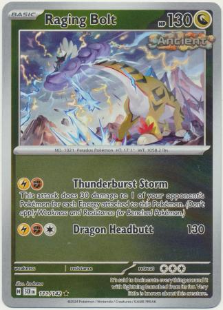 Stellar Crown - 111/142 - Raging Bolt - Reverse Holo