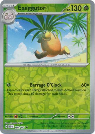 Surging Sparks - 003/191 - Exeggutor - Reverse Holo