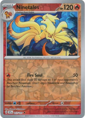 Surging Sparks - 017/191 - Ninetales - Reverse Holo