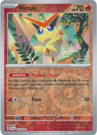 Surging Sparks - 021/191 - Victini - Reverse Holo