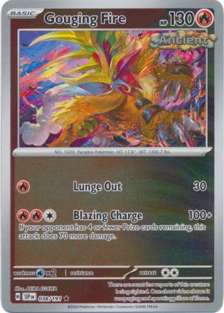 Surging Sparks - 038/191 - Gouging Fire - Reverse Holo