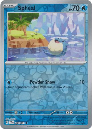 Surging Sparks - 043/191 - Spheal - Reverse Holo