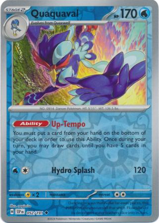 Surging Sparks - 052/191 - Quaquaval - Reverse Holo