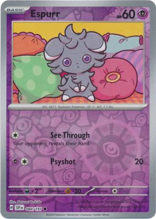 Surging Sparks - 084/191 - Espurr - Reverse Holo