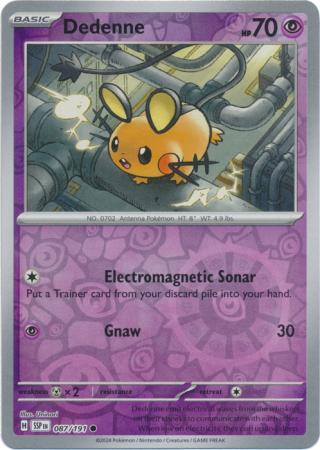 Surging Sparks - 087/191 - Dedenne - Reverse Holo