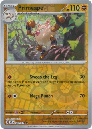 Surging Sparks - 099/191 - Primeape - Reverse Holo