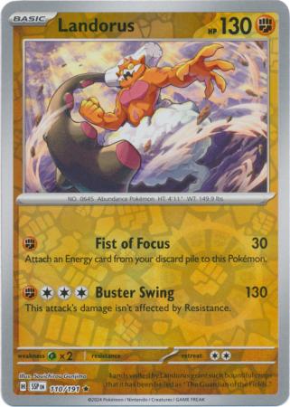 Surging Sparks - 110/191 - Landorus - Reverse Holo