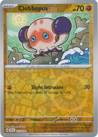 Surging Sparks - 112/191 - Clobbopus - Reverse Holo