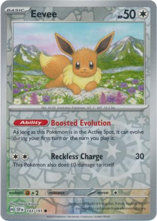 Surging Sparks - 143/191 - Eevee - Reverse Holo