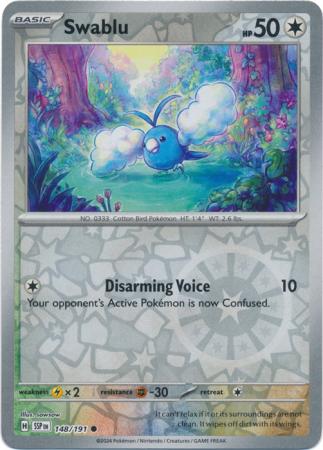 Surging Sparks - 148/191 - Swablu - Reverse Holo