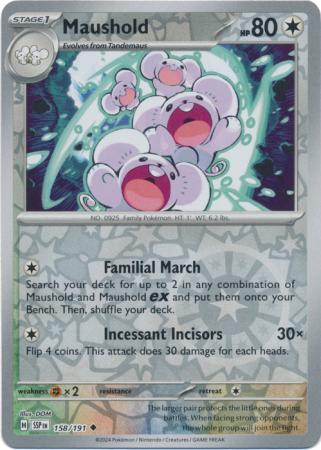 Surging Sparks - 158/191 - Maushold - Reverse Holo