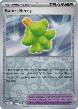 Surging Sparks - 163/191 - Babiri Berry - Reverse Holo